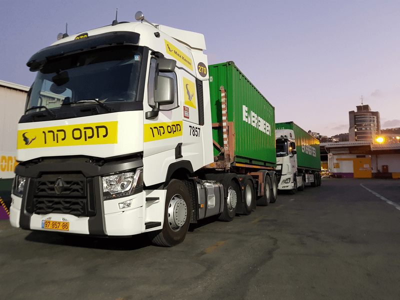 הובלת מכולות מנמל חיפה